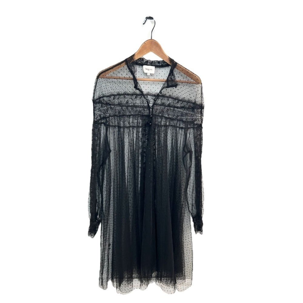 Elegant Black Lace Mini Dress - Picture 6 of 15
